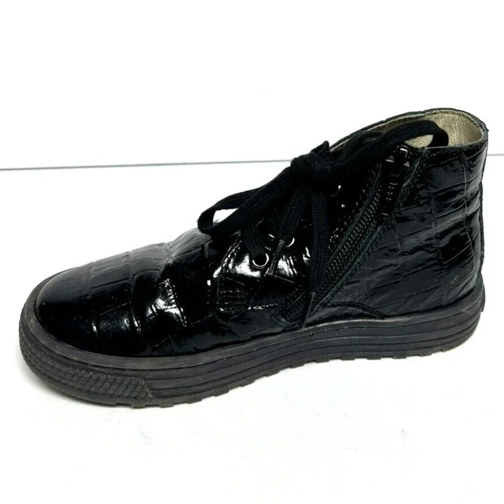 Naturino Kids Hi Top Sneaker Black US12 M EU29